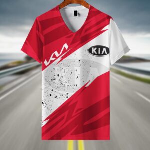 Sportswearmerch Kia Car V-neck Women T-shirt For Fan