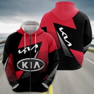 Sportswearmerch Kia Car Zip Hoodie For Fan