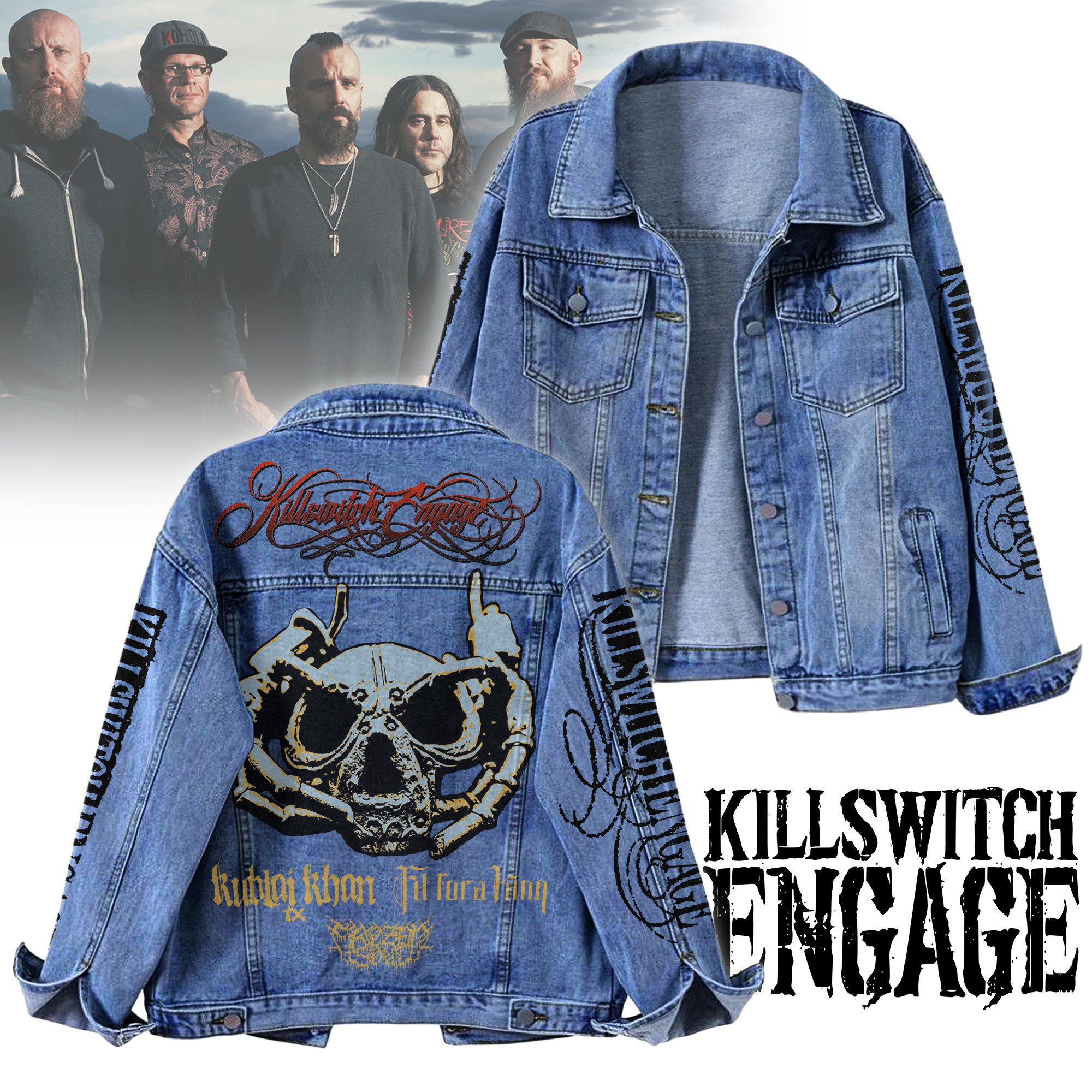 Sportswearmerch Killswitch Engage Denim Jacket Gift For Fans