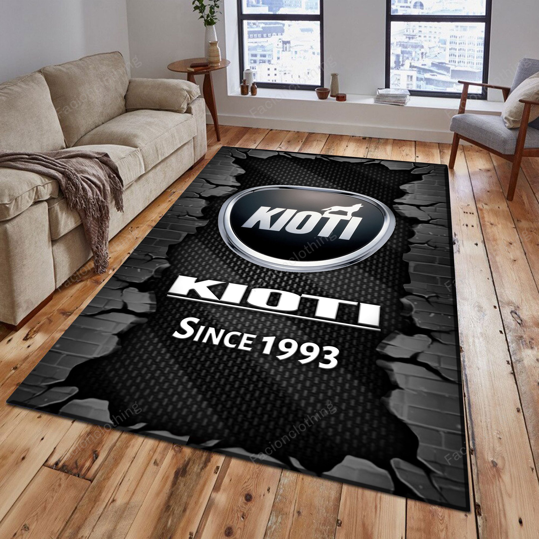 Sportswearmerch Kioti Tractor Personalized Rug For Fan