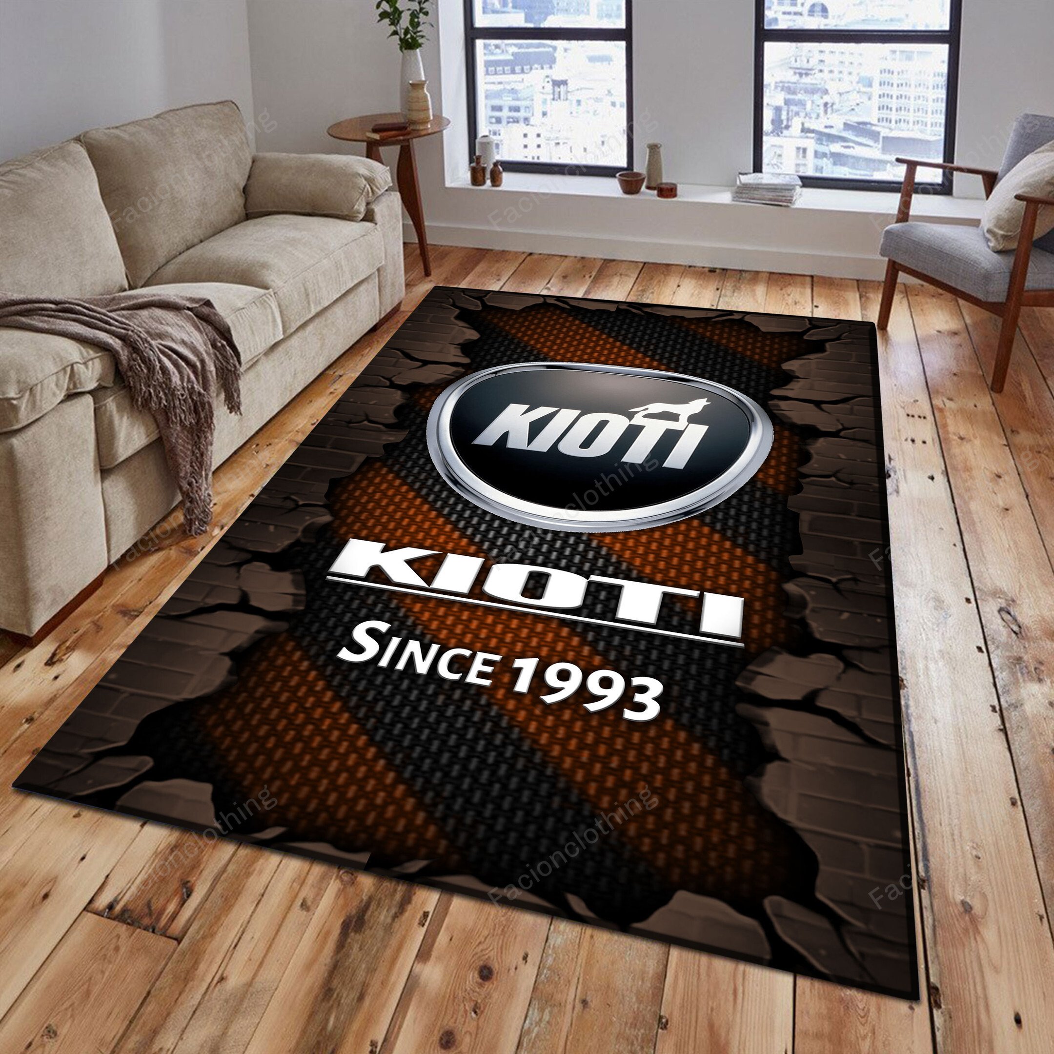 Sportswearmerch Kioti Tractor Personalized Rug For Fan