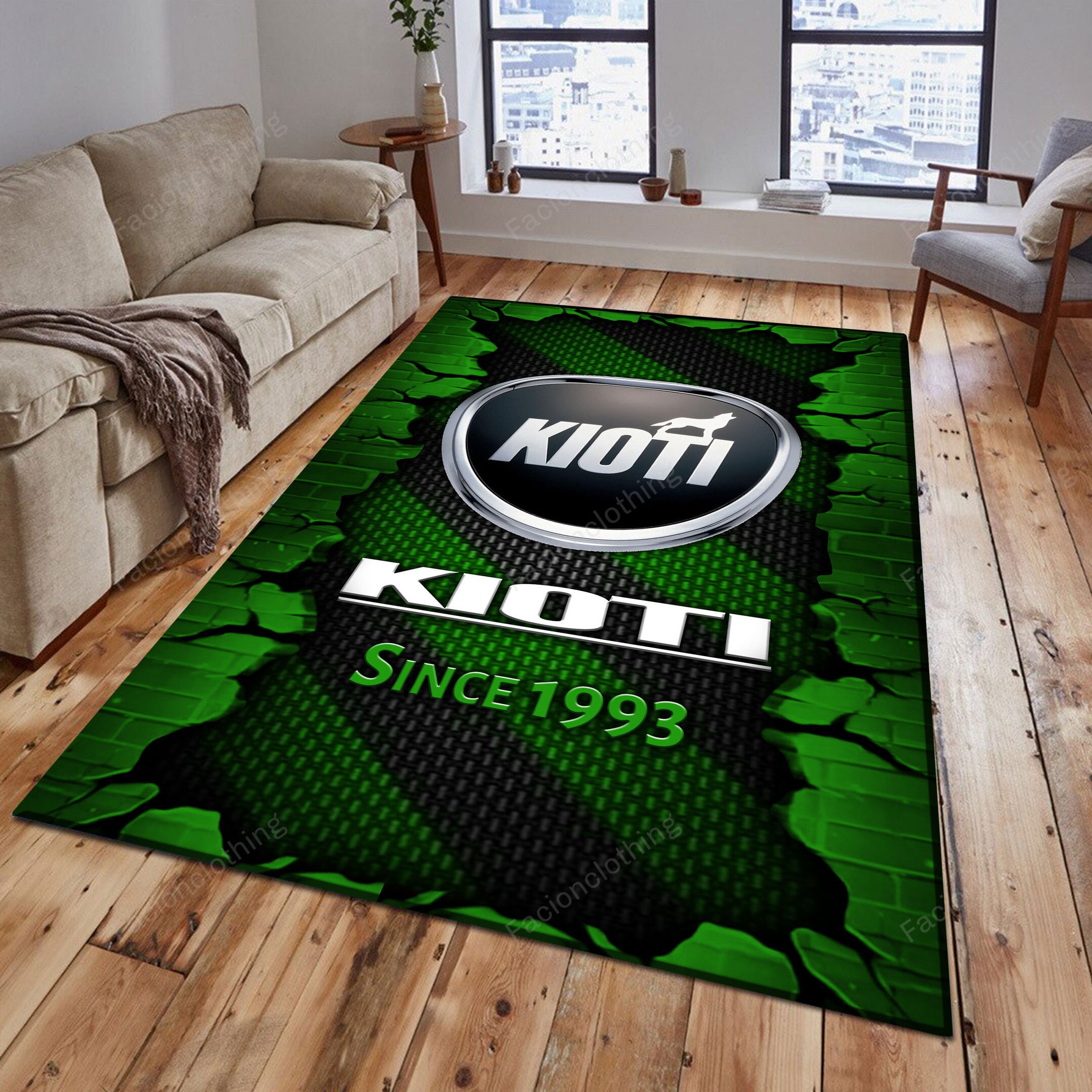 Sportswearmerch Kioti Tractor Personalized Rug For Fan