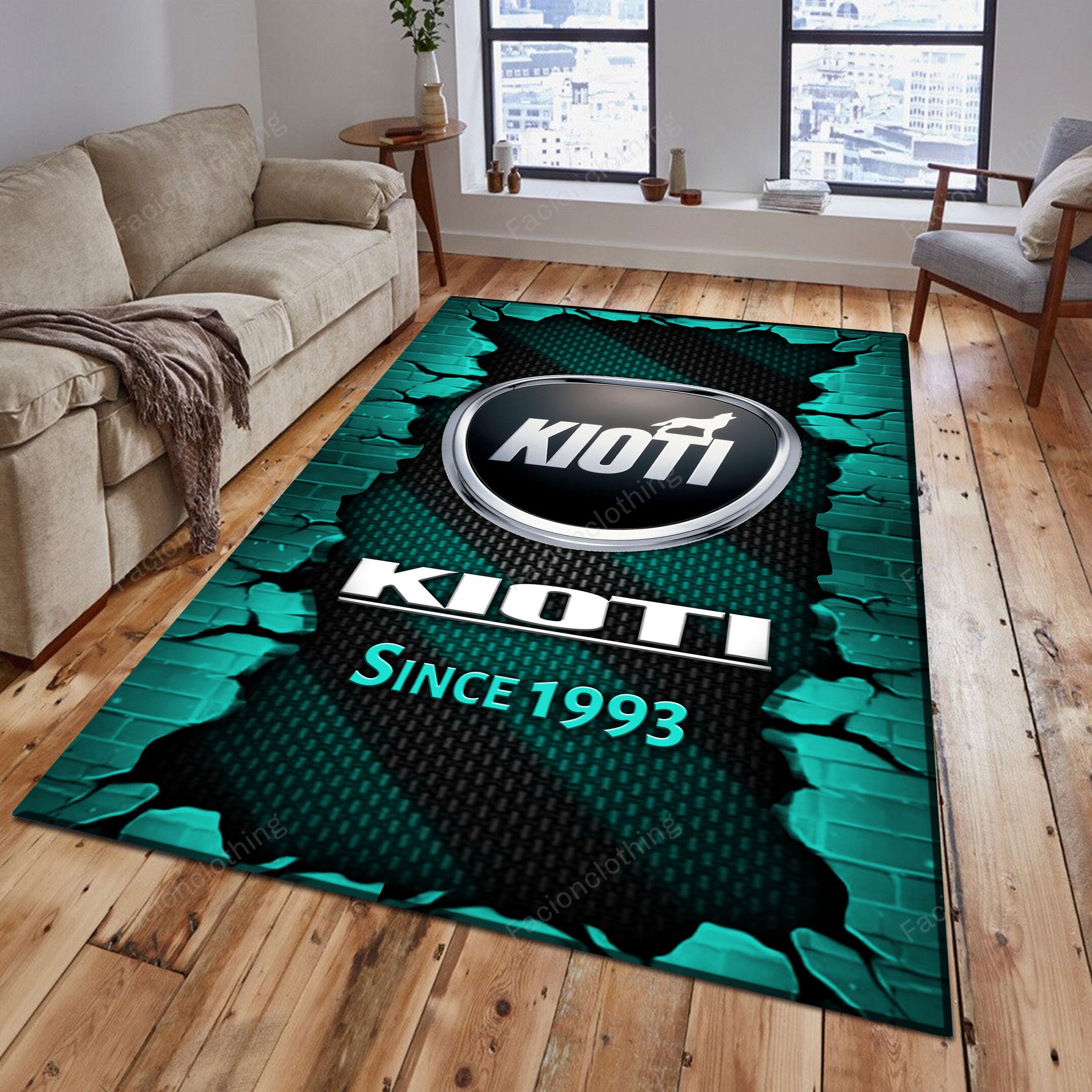 Sportswearmerch Kioti Tractor Personalized Rug For Fan