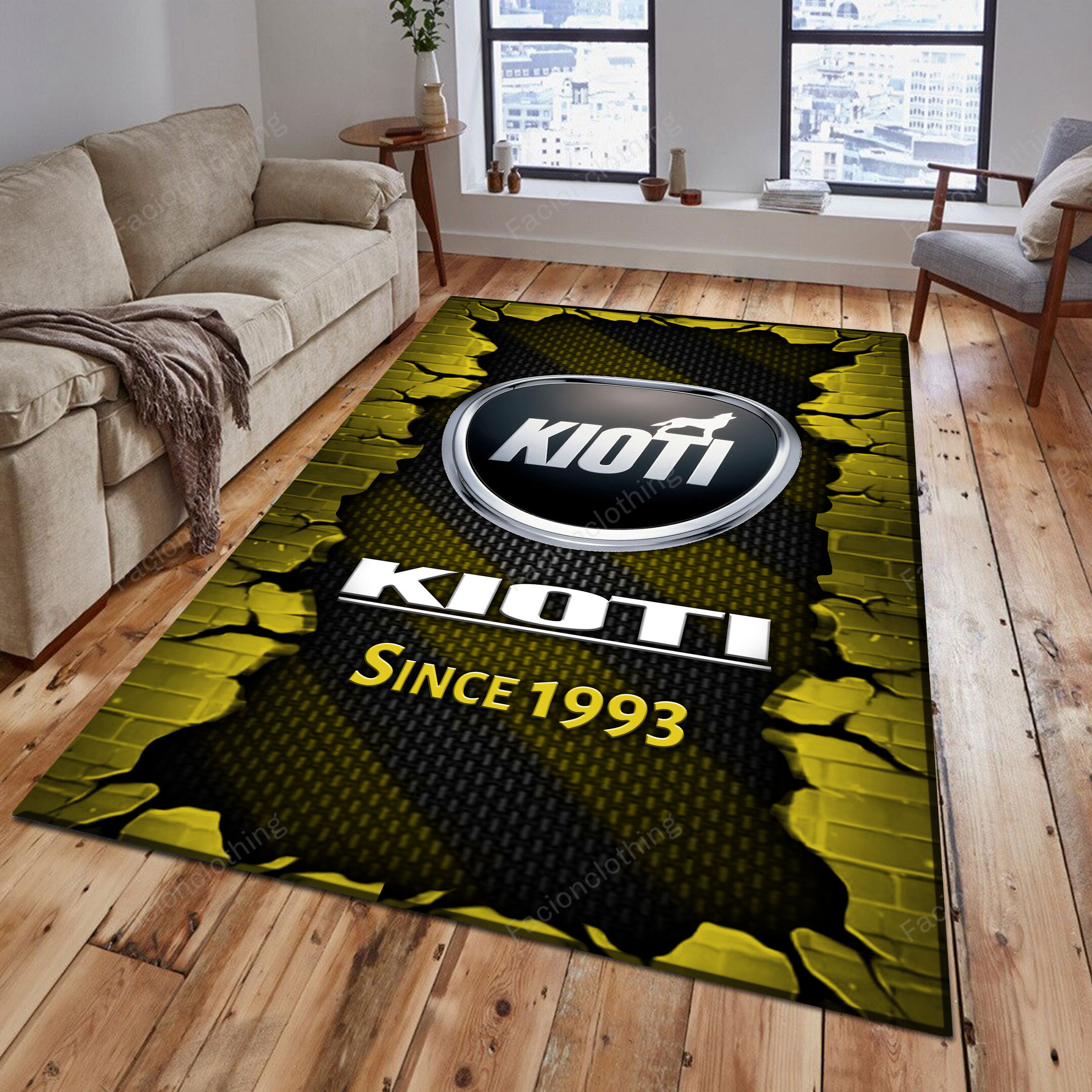 Sportswearmerch Kioti Tractor Personalized Rug For Fan