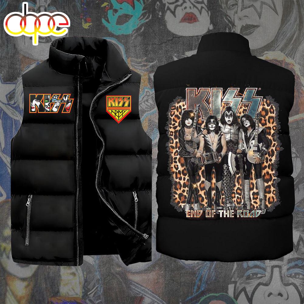 Sportswearmerch Kiss Band Music Best Personalized Sleeveless Puffer Jacket For Fan