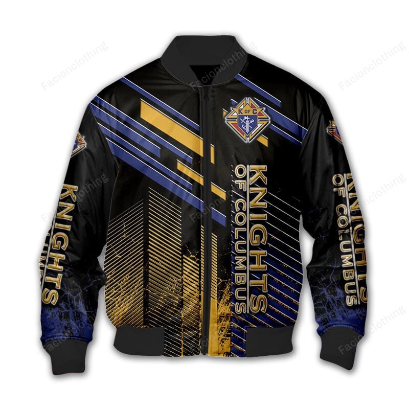 Sportswearmerch Knights Of Columbus Personalized Bomber Jacket For Fan