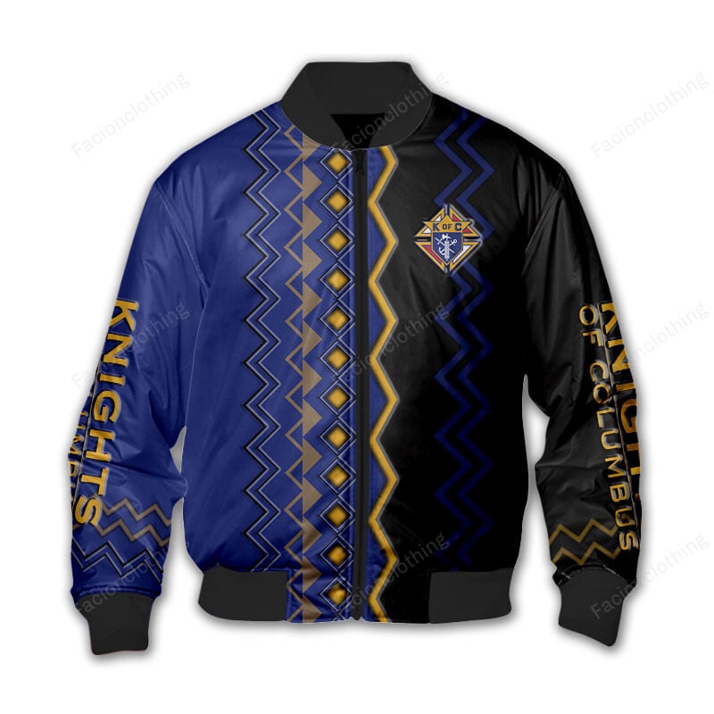 Sportswearmerch Knights Of Columbus Personalized Bomber Jacket For Fan