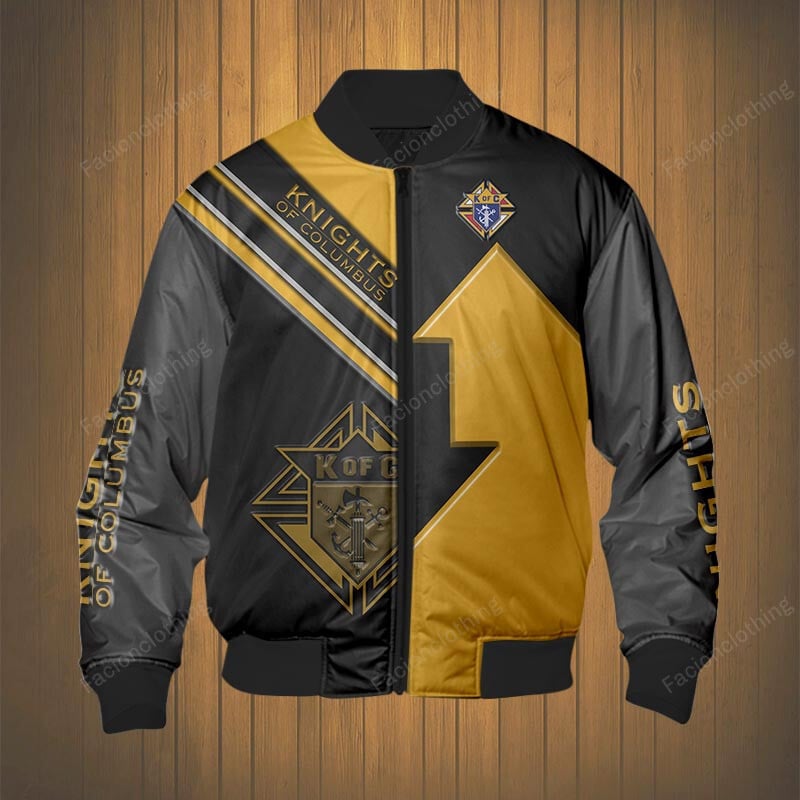Sportswearmerch Knights Of Columbus Personalized Bomber Jacket For Fan