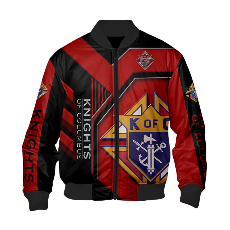 Sportswearmerch Knights Of Columbus Personalized Fashion Bomber Jacket For Fan