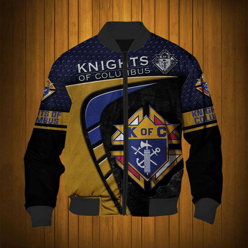 Sportswearmerch Knights Of Columbus Personalized Fashion Bomber Jacket For Fan