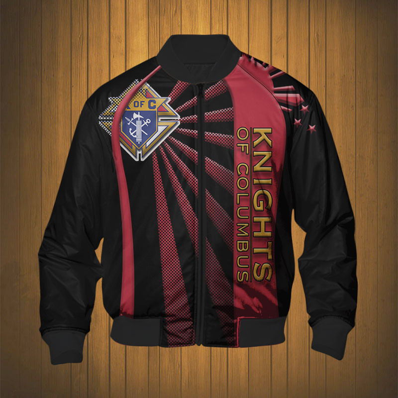 Sportswearmerch Knights Of Columbus Personalized Fashion Bomber Jacket For Fan