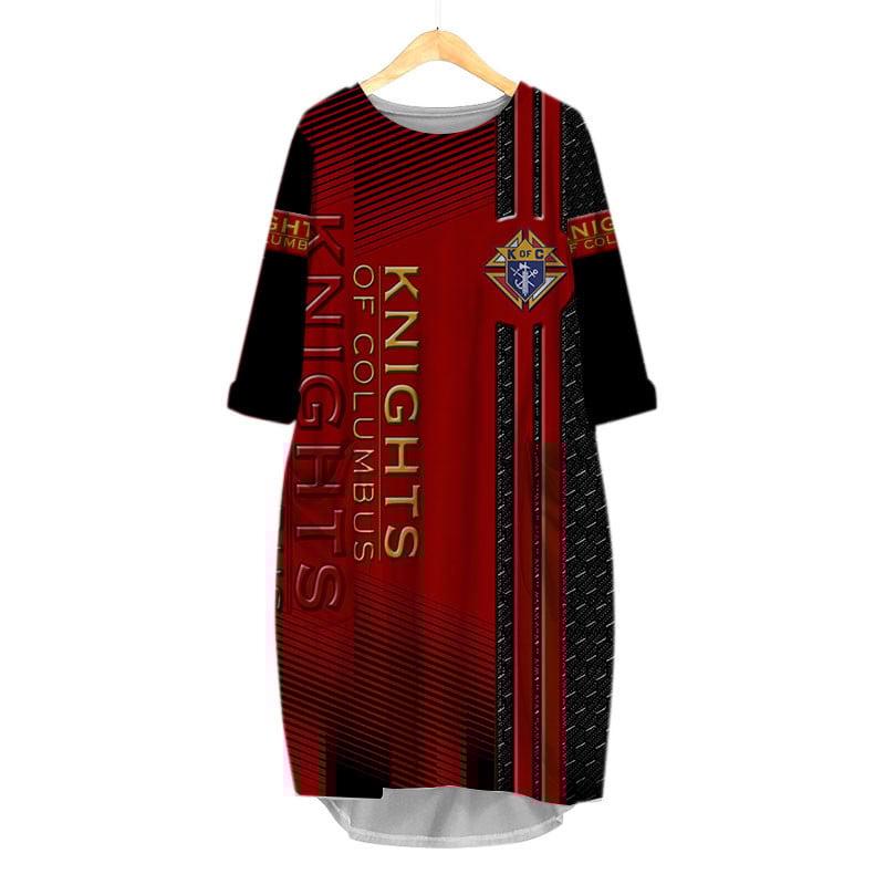 Sportswearmerch Knights Of Columbus Personalized Fashion Pocket Dress For Fan