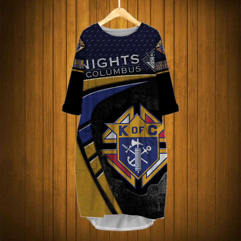 Sportswearmerch Knights Of Columbus Personalized Fashion Pocket Dress For Fan