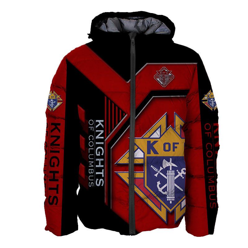 Sportswearmerch Knights Of Columbus Personalized Fashion Puffer Jacket For Fan