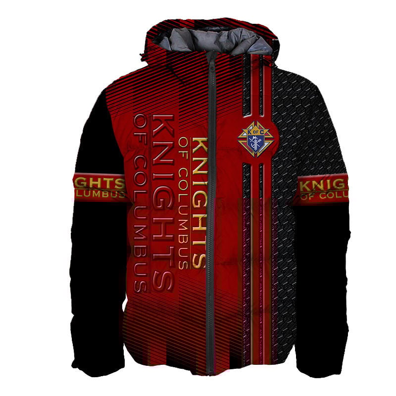 Sportswearmerch Knights Of Columbus Personalized Fashion Puffer Jacket For Fan
