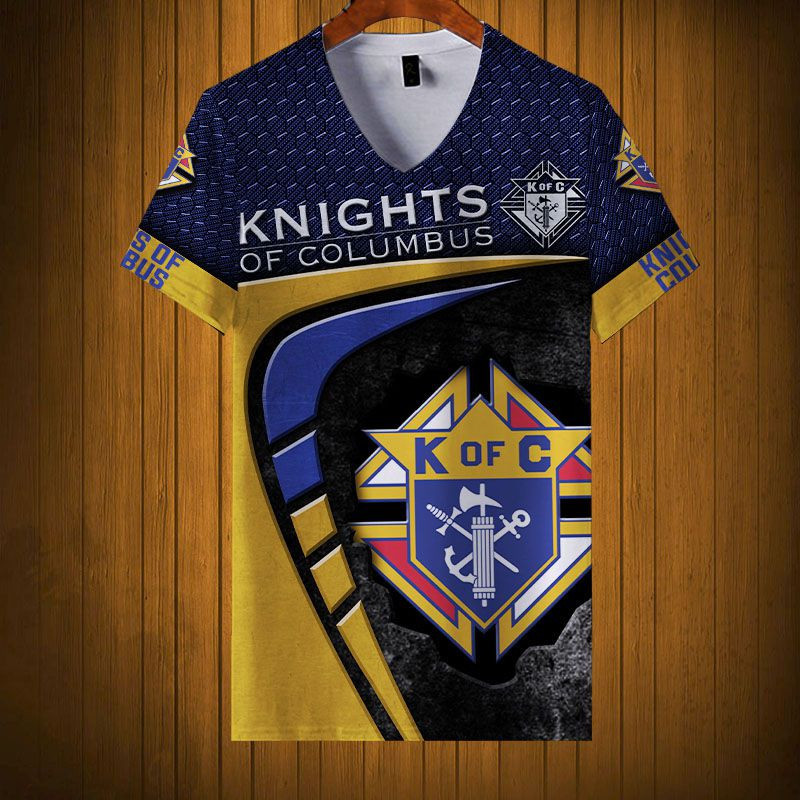 Sportswearmerch Knights Of Columbus Personalized Fashion V-neck Women T-shirt For Fan