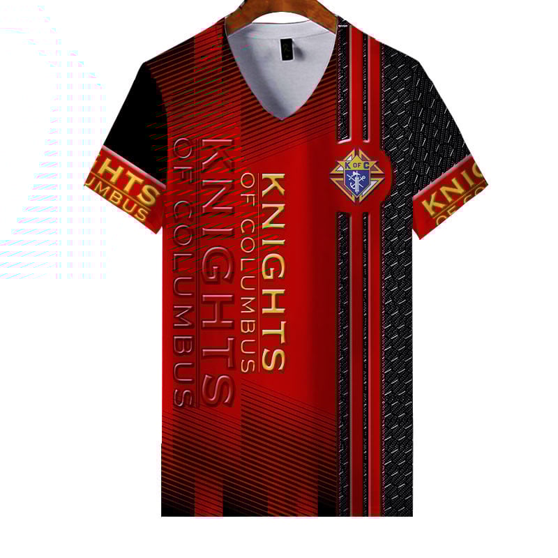 Sportswearmerch Knights Of Columbus Personalized Fashion V-neck Women T-shirt For Fan