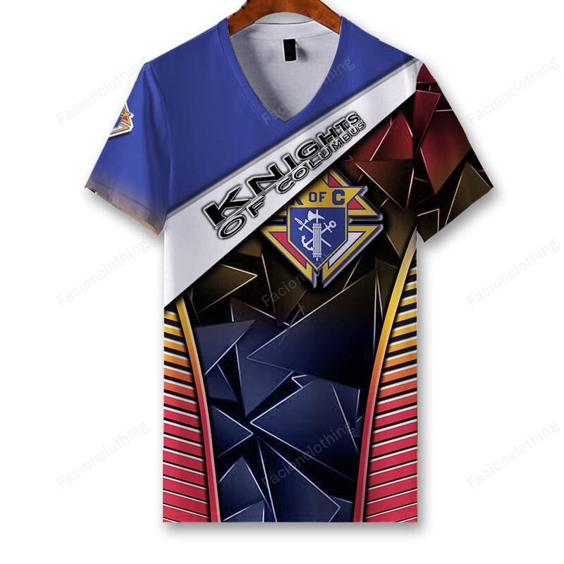 Sportswearmerch Knights Of Columbus Personalized V-neck Women T-shirt For Fan