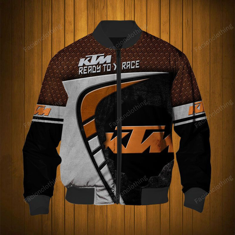 Sportswearmerch KTM Personalized Fashion Bomber Jacket For Fan