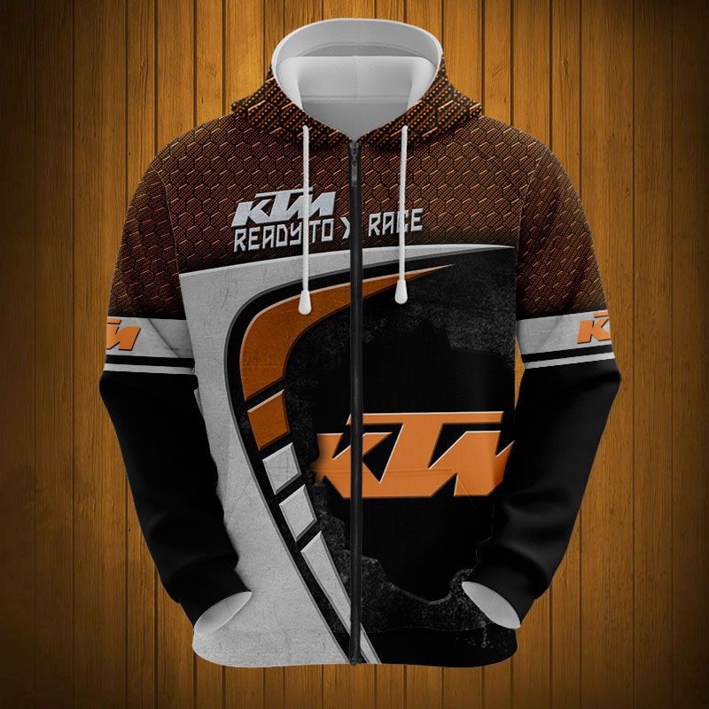 Sportswearmerch KTM Personalized Fashion Zip Hoodie For Fan