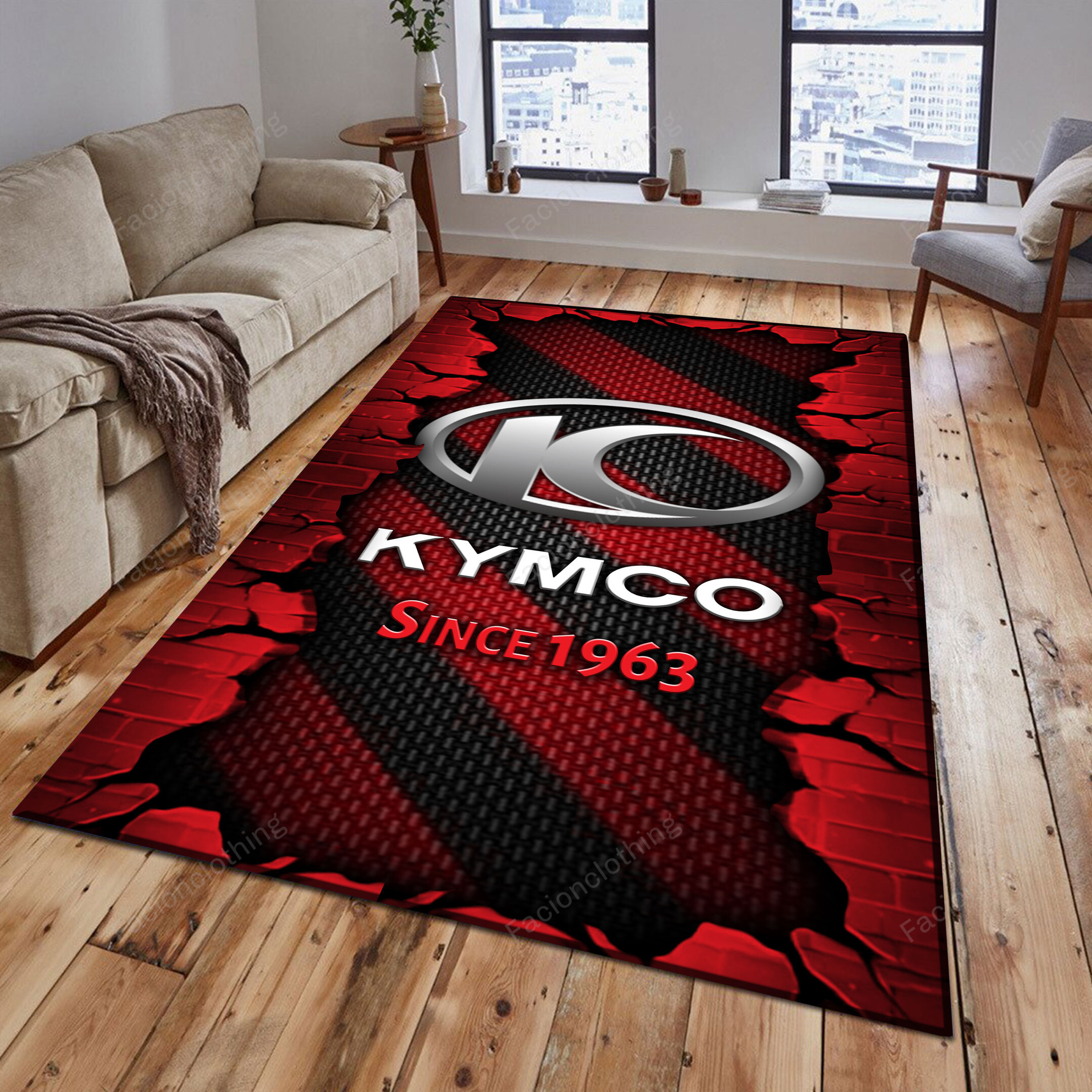 Sportswearmerch Kymco Car Personalized Rug For Fan