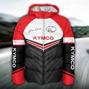 Sportswearmerch Kymco Motorcycle Puffer Jacket For Fan
