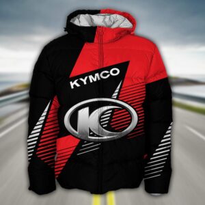 Sportswearmerch Kymco Motorcycle Puffer Jacket For Fan
