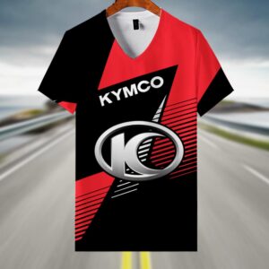 Sportswearmerch Kymco Motorcycle V-neck Women T-shirt For Fan