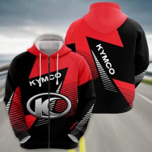 Sportswearmerch Kymco Motorcycle Zip Hoodie For Fan