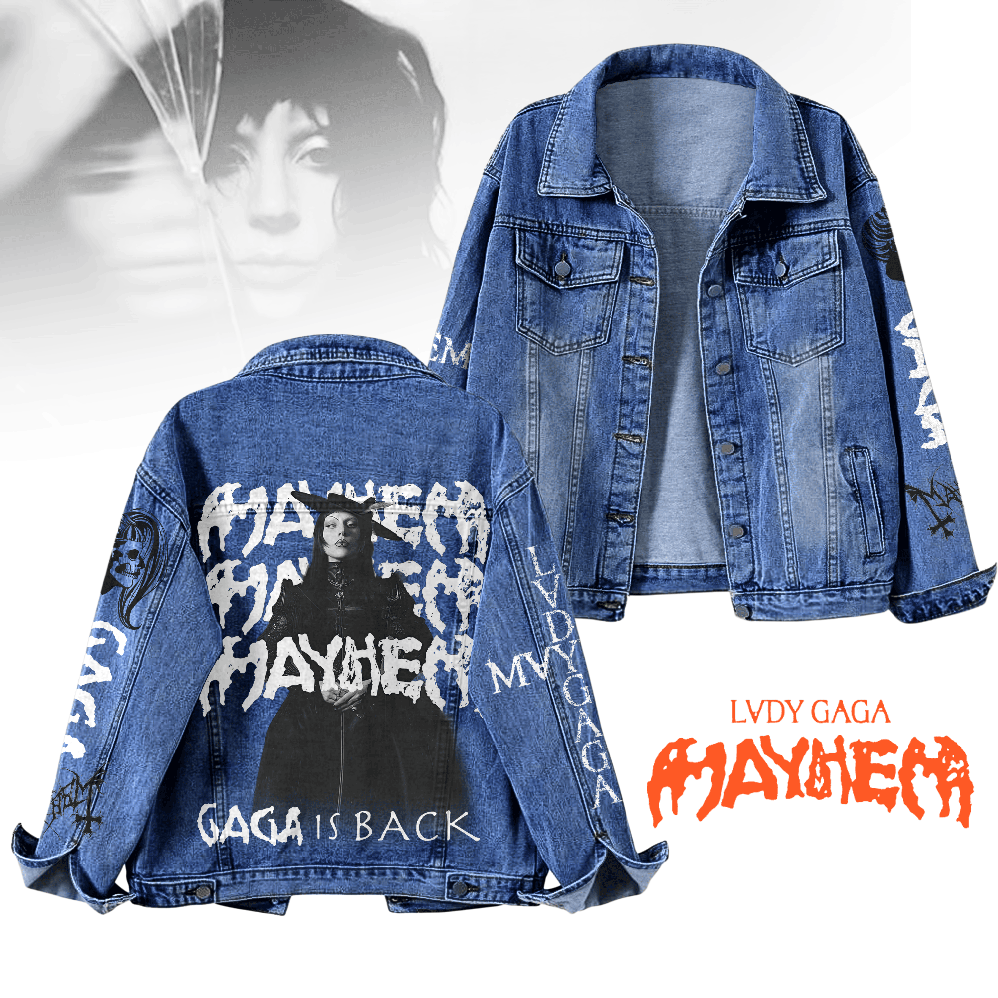 Sportswearmerch Lady Gaga Denim Jacket Gift For Fans
