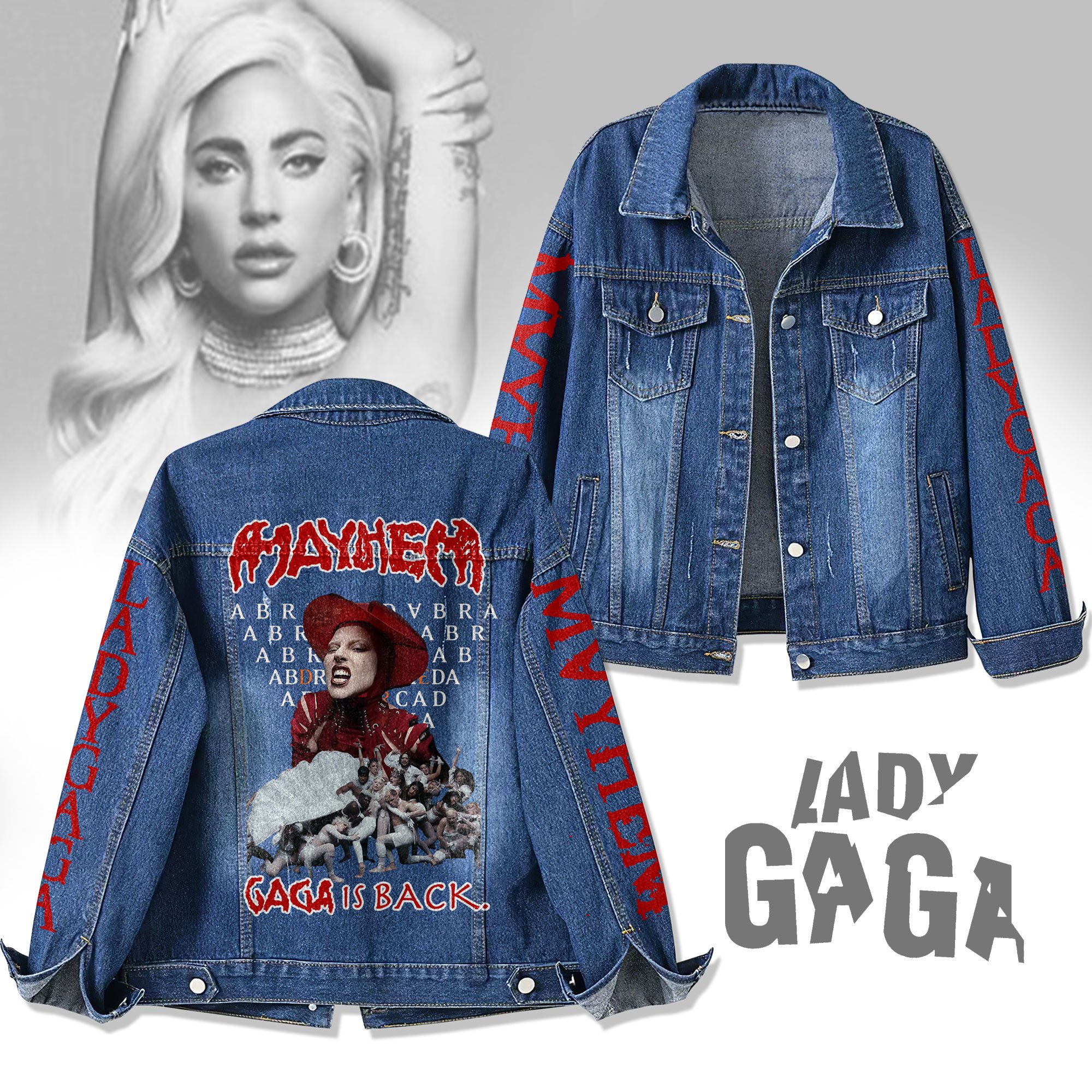 Sportswearmerch Lady Gaga Denim Jacket Gift For Fans
