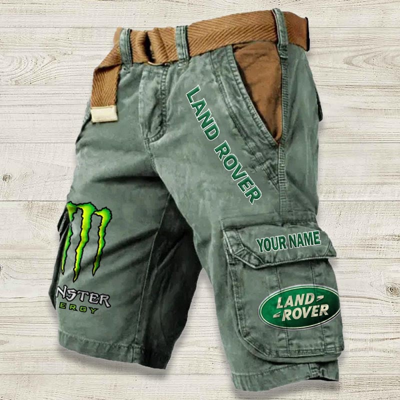 Sportswearmerch Land-Rover Car Denim Short For Fan