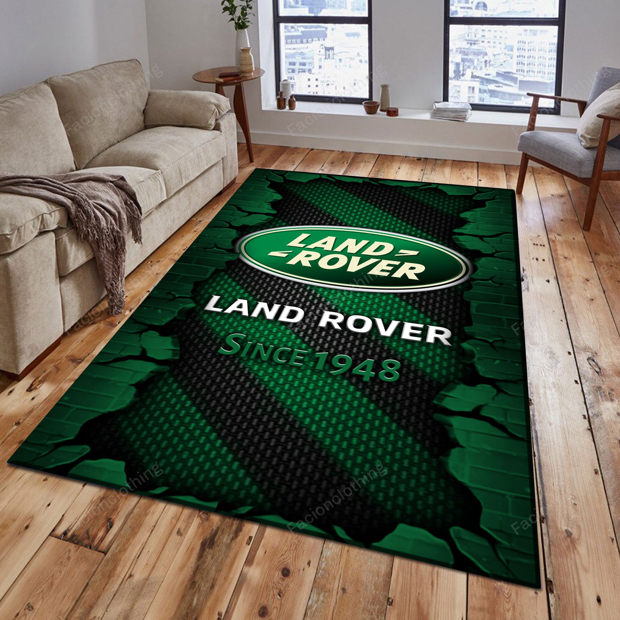 Sportswearmerch Land-Rover Car Personalized Rug For Fan
