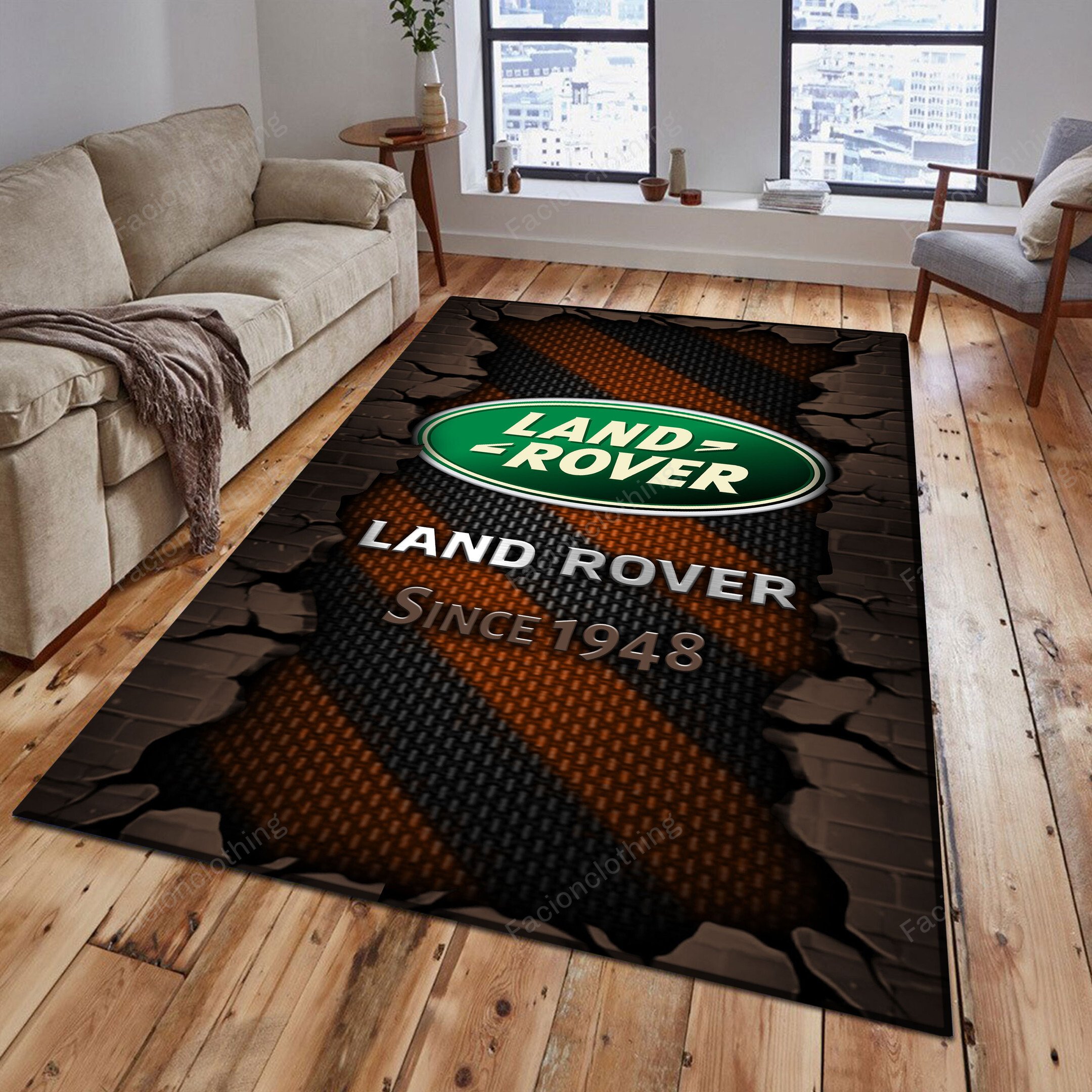 Sportswearmerch Land-Rover Car Personalized Rug For Fan