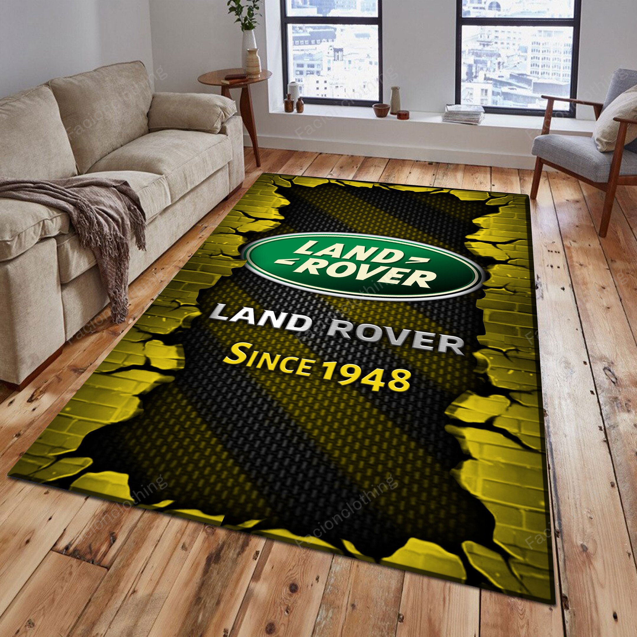 Sportswearmerch Land-Rover Car Personalized Rug For Fan