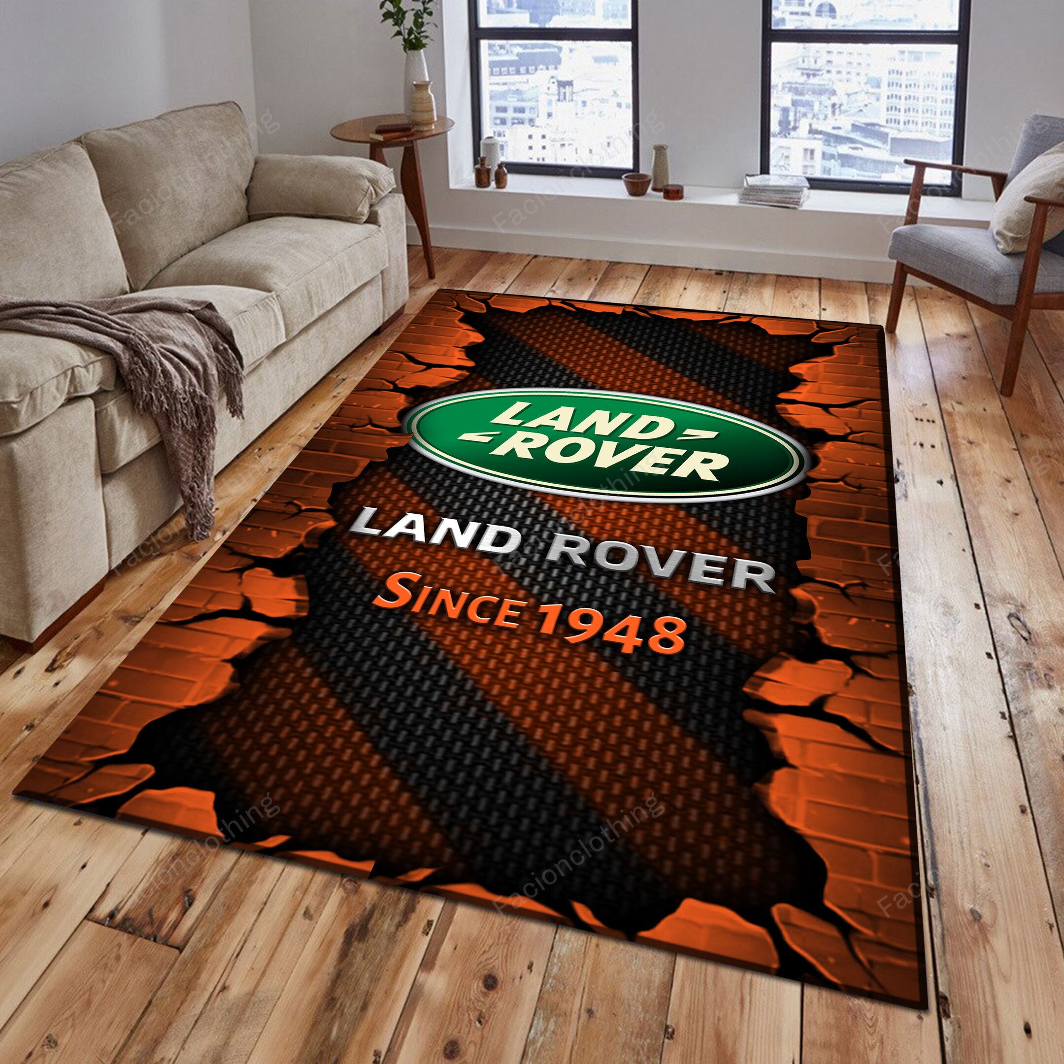 Sportswearmerch Land-Rover Car Personalized Rug For Fan