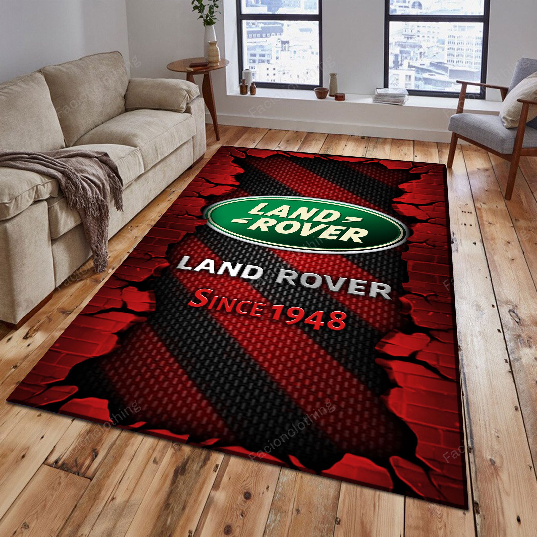 Sportswearmerch Land-Rover Car Personalized Rug For Fan