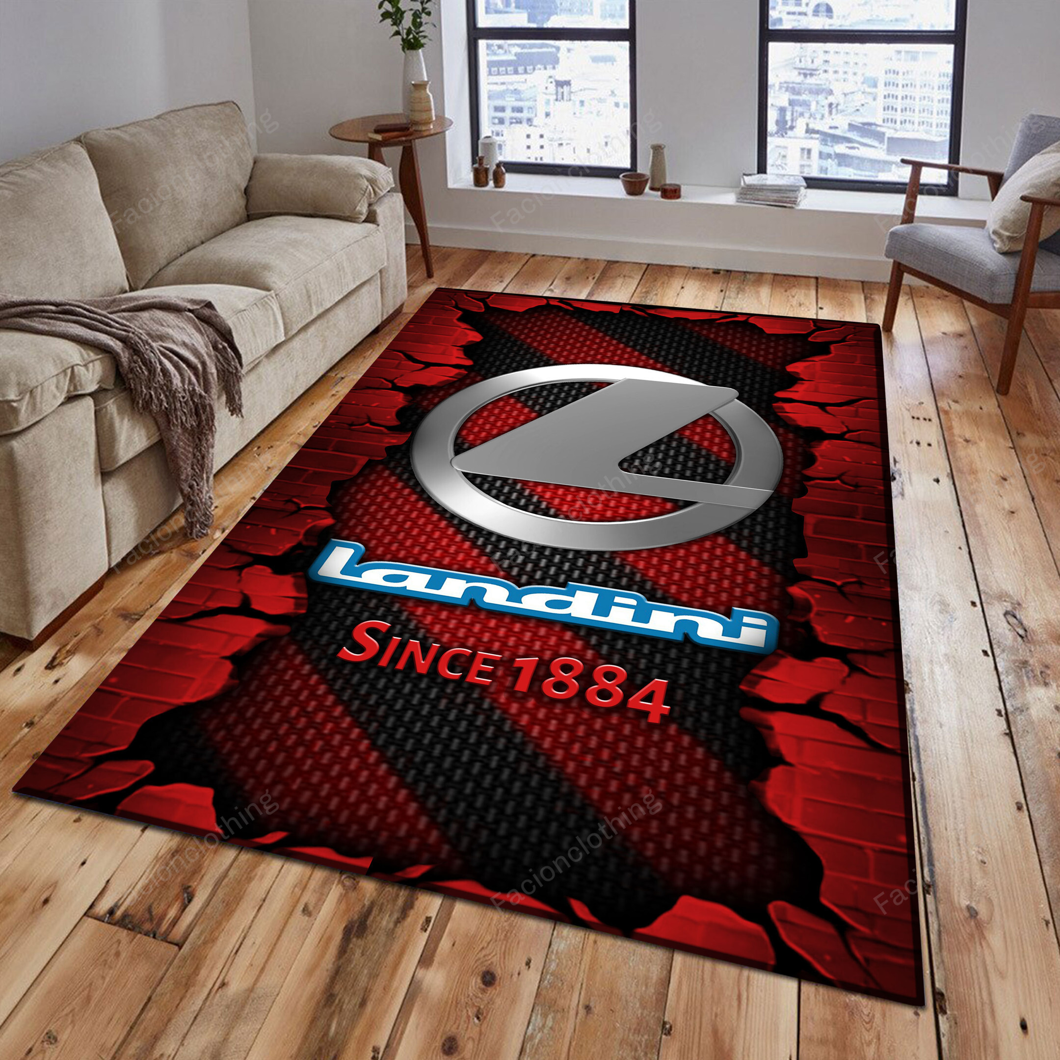 Sportswearmerch Landini Tractor Personalized Rug For Fan