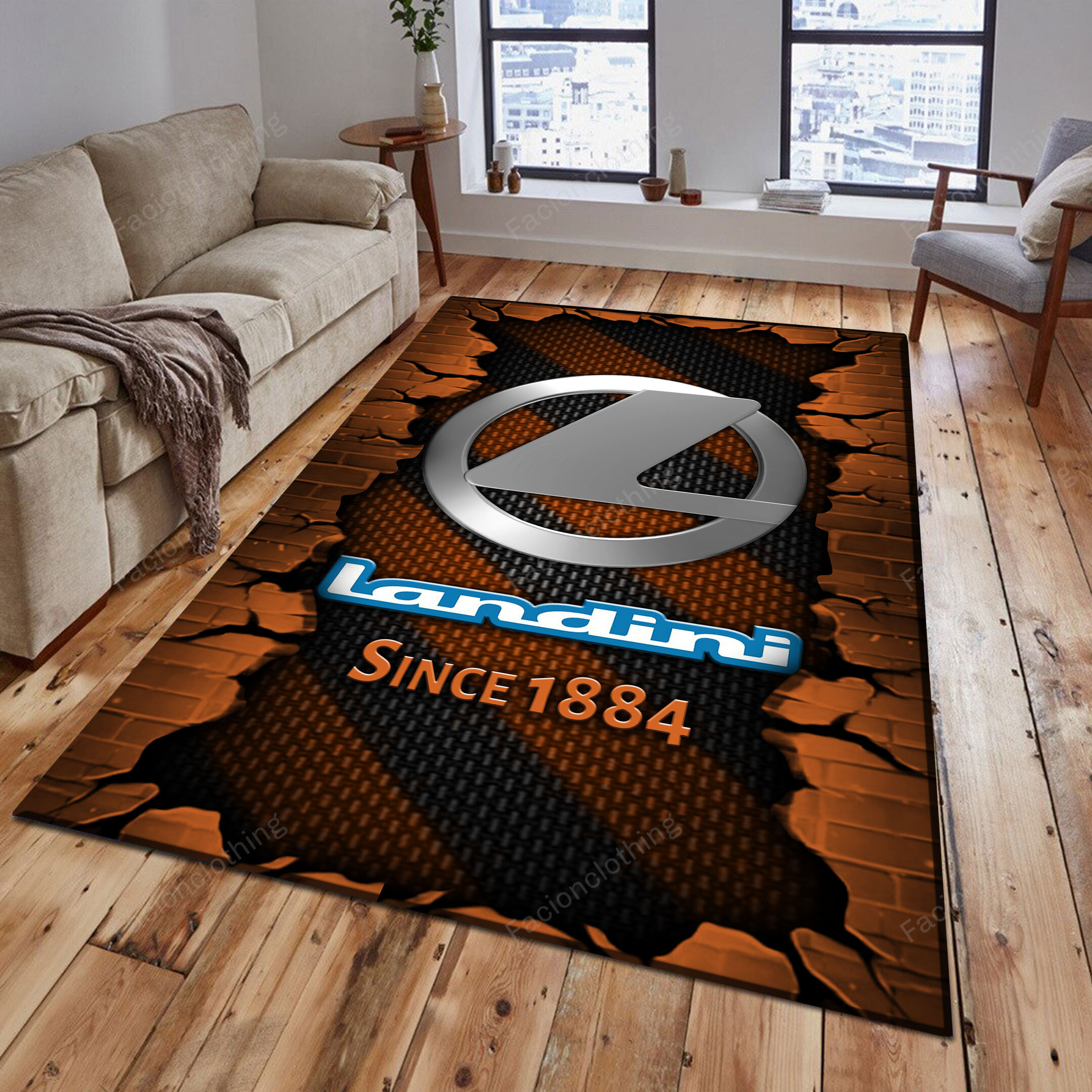 Sportswearmerch Landini Tractor Personalized Rug For Fan