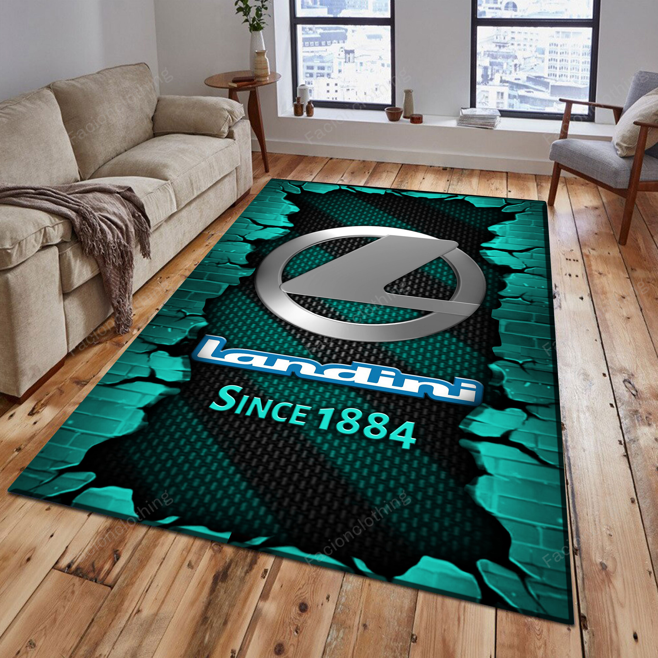 Sportswearmerch Landini Tractor Personalized Rug For Fan