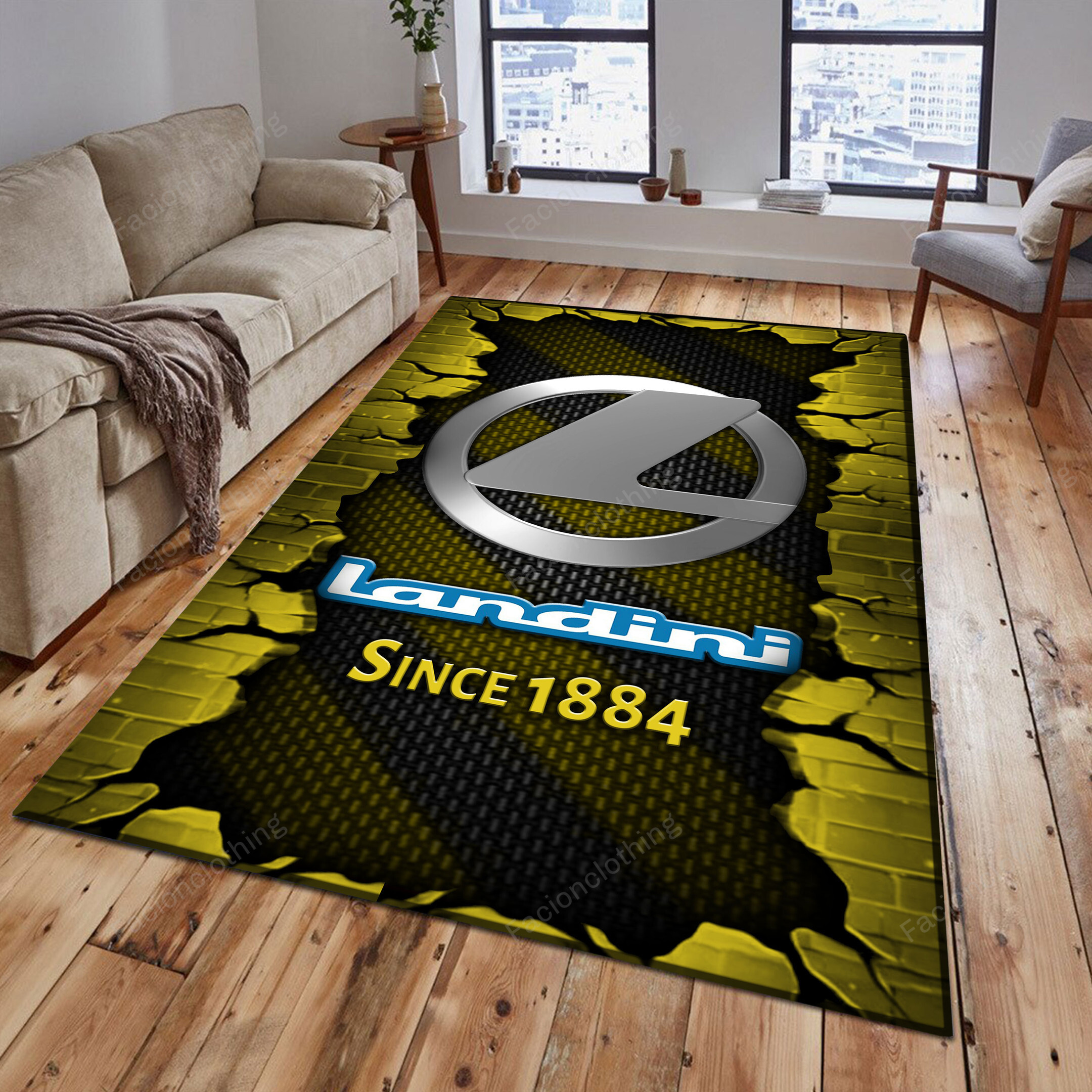 Sportswearmerch Landini Tractor Personalized Rug For Fan