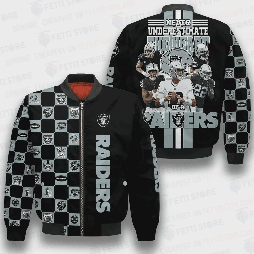 Sportswearmerch Las Vegas Raiders NFL Bomber Jacket For Fan