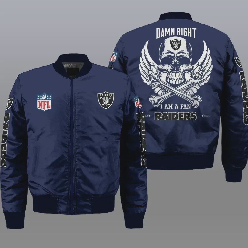 Sportswearmerch Las Vegas Raiders NFL Bomber Jacket For Fan