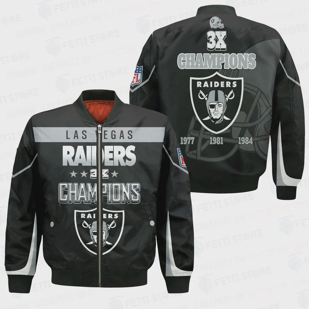 Sportswearmerch Las Vegas Raiders NFL Bomber Jacket For Fan