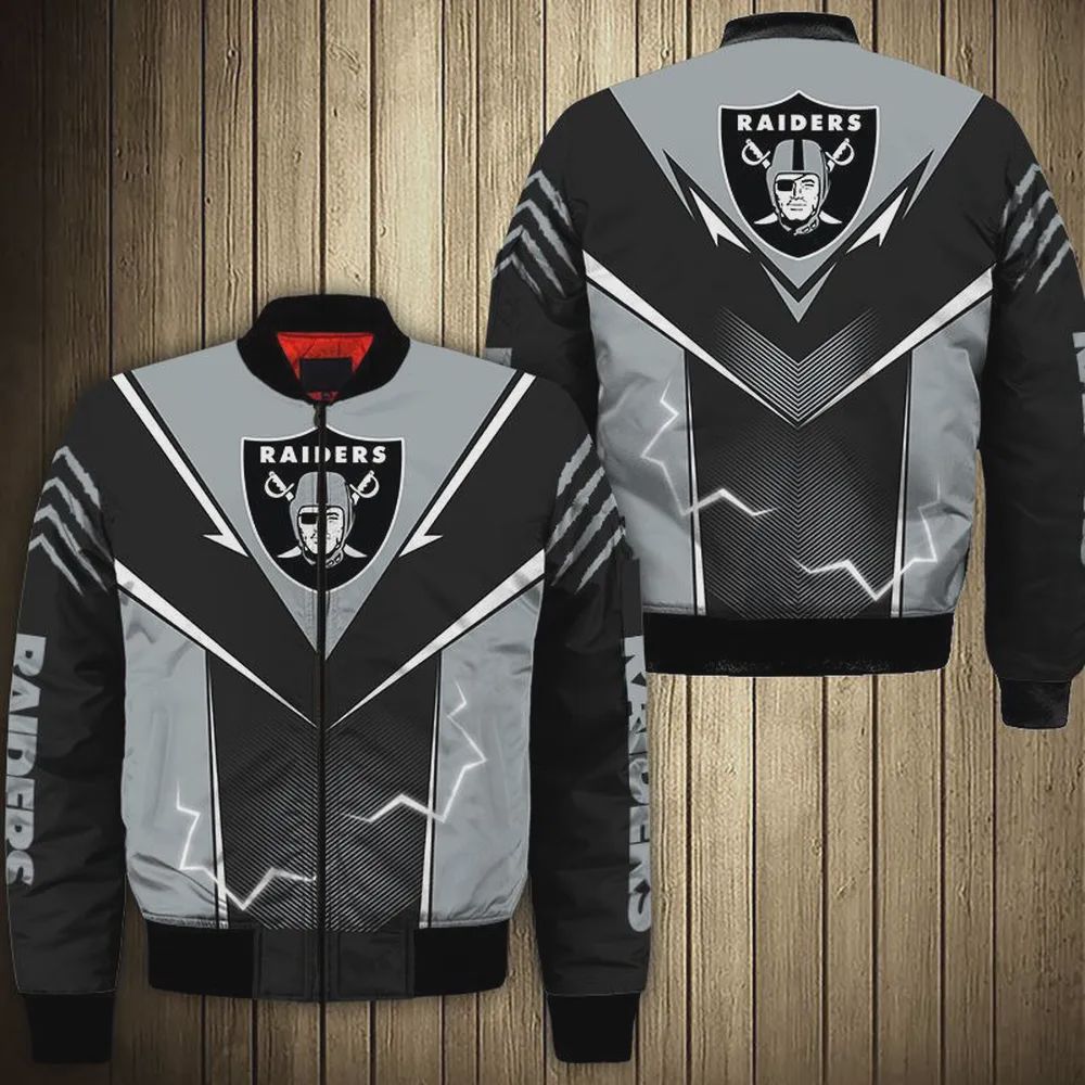 Sportswearmerch Las Vegas Raiders NFL Bomber Jacket For Fan