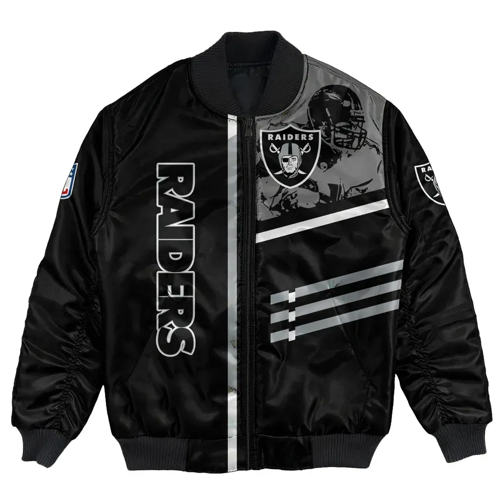 Sportswearmerch Las Vegas Raiders NFL Bomber Jacket For Fan