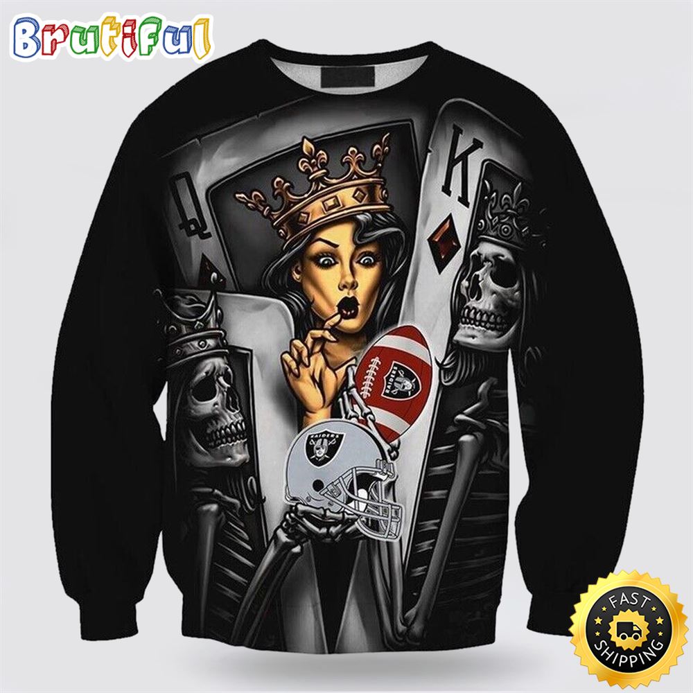 Sportswearmerch Las Vegas Raiders NFL Crewneck Sweater For Fan