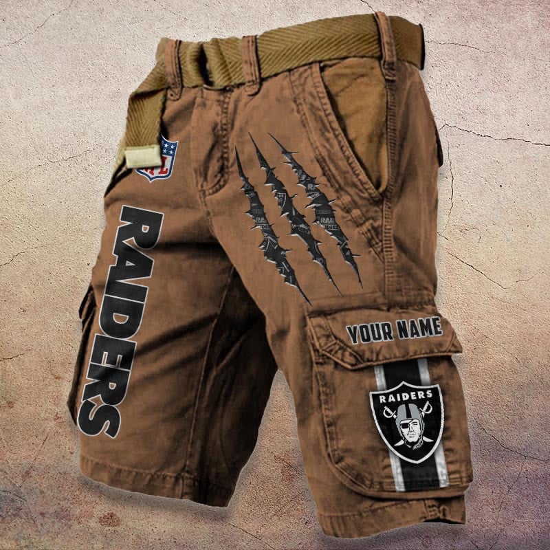Sportswearmerch Las Vegas Raiders NFL Denim Short For Fan