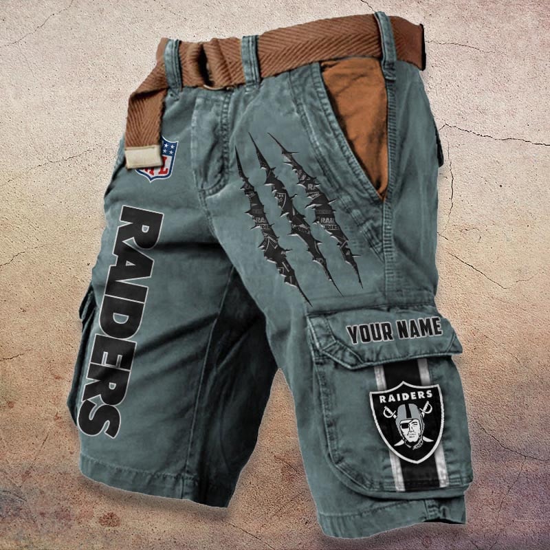 Sportswearmerch Las Vegas Raiders NFL Denim Short For Fan