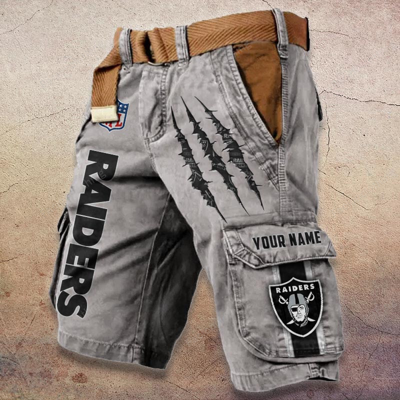 Sportswearmerch Las Vegas Raiders NFL Denim Short For Fan